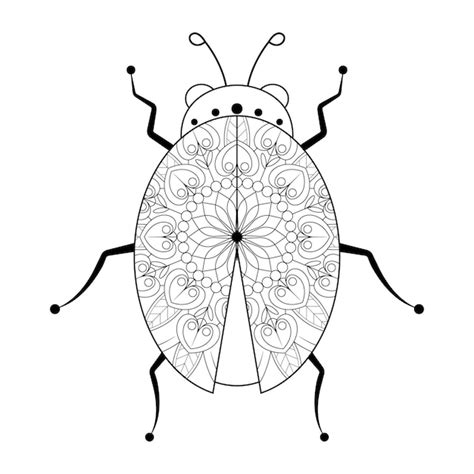 Premium Vector Insect Mandala Vector