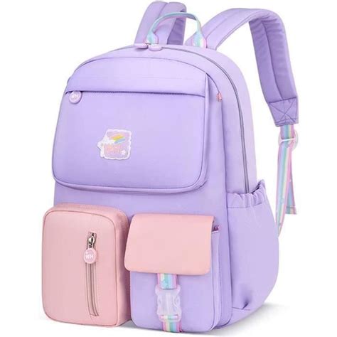 Haopyou Sac Dos Enfant Cartable Fille Primaire Impermable Multi Poche