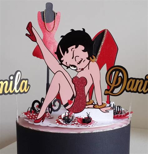 Topo De Bolo Da Betty Boop Produtos Personalizados No Elo