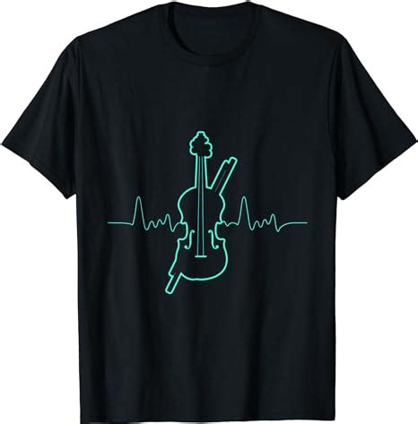 Classical Music Instrument Heartbeat Cellist Gift Cello T Shirt