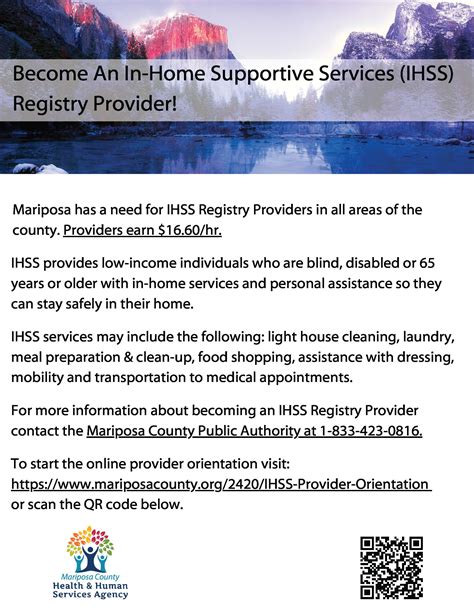 In-Home Supportive Services | Mariposa County, CA - Official Website