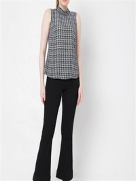 Buy Vero Moda Black And White Geometric Print Top Tops For Women