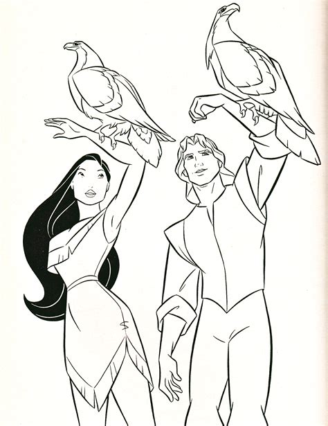 Coloriage John Smith Pocahontas A Imprimer Images