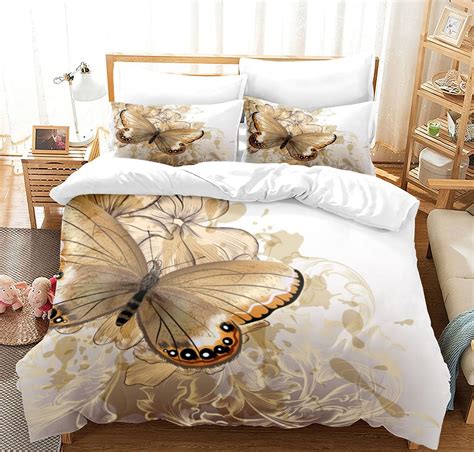 Microfiber 3d Dreamy Night Butterfly Printed Pink Purple Blue Black Flying Butterflies Duvet