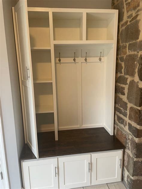 Farmhouse Hall Tree Mudroom Locker Custom Size And Color Etsy