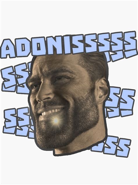 "Adonis chad" Sticker for Sale by Naezzz | Redbubble