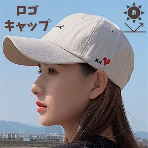 【返品交換対象商品】 レディース♡帽子 キャップ ロゴ ブラック 黒 ストリート ハート 韓国 Sixmatrixjp