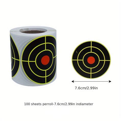 100 x 3″ Self Adhesive Splatter / Reactive Targets (Roll) – Snappy Targets