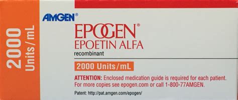 Epoetin Alfa Recombinant 2000 Units/mL injection for dogs and cats.