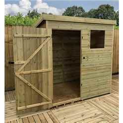 Shedswarehouse Aston Pent Sheds Bs Ft X Ft Pressure Treated