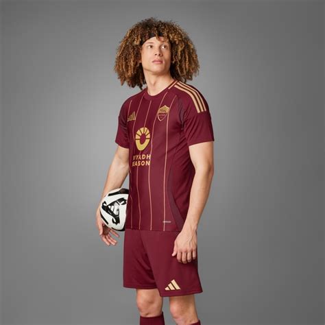 adidas AS Roma 24/25 Home Jersey - Burgundy | Free Shipping with ...