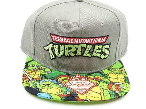 Teenage Mutant Ninja Turtles Gray Bioworld Sublimated Snapback Hat