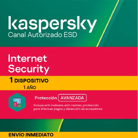 Antivirus Internet Security Kaspersky 1 Año 1 Dispositivo Digital