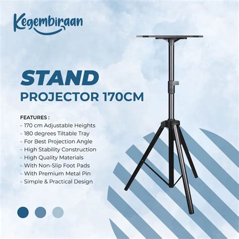 Jual Tripod Proyektor Meja Projector Standing Tripod Projector 170CM