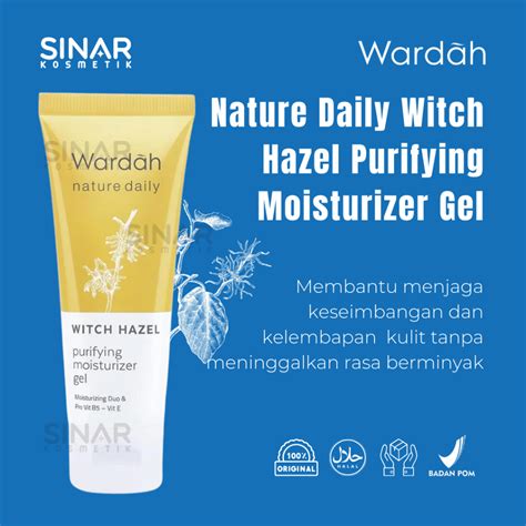 Jual Wardah Witch Hazel Purifying Moisturizer Gel 40ml Shopee Indonesia