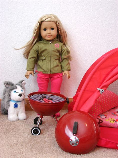 American Girl Doll Play: Doll Play - Getting Ready to Go Camping!