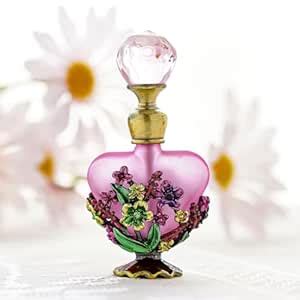 Yufeng Vintage Magical Violet Refillable Empty Crystal Perfume Bottle