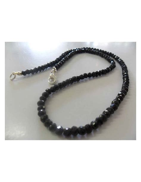 Collier Spinelle Noire