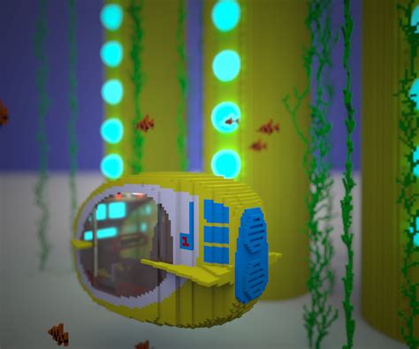 Disney Solo Sub Horizons Epcot Undersea Scene Voxel On Behance