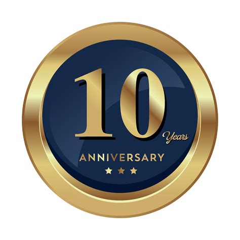 10th Anniversary Celebrating Text Company Business Background With Numbers Vector Celebration