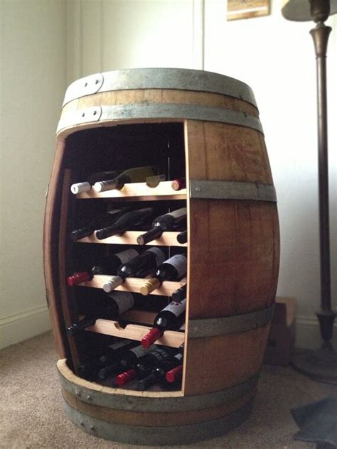 Items Similar To Reclaimed Oak Barrel Wine Rack On Etsy