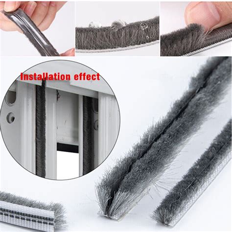 M Hairy Seal Brush Pile Door Window Sliding Weather Strip Draught