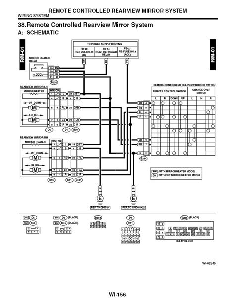 Electric Mirror Wiring Diagram