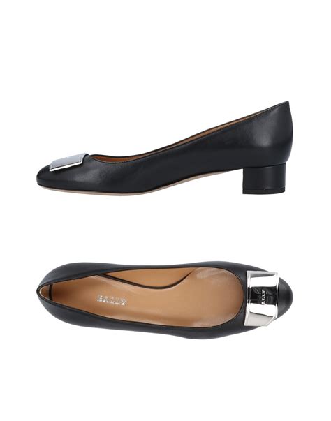 Bally Leather Ballet Flats In Black Lyst