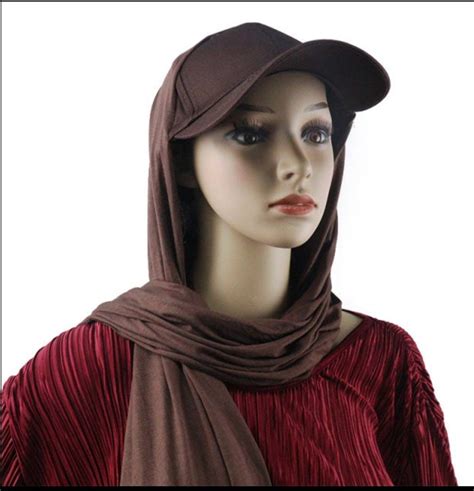 Sports Jersey Hijab Scarf Attached With Baseball Cap Excellent Etsy