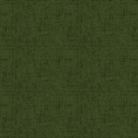 SPECIALTY FABRICS Dark Green Linen Texture Timeless Linen Basics By