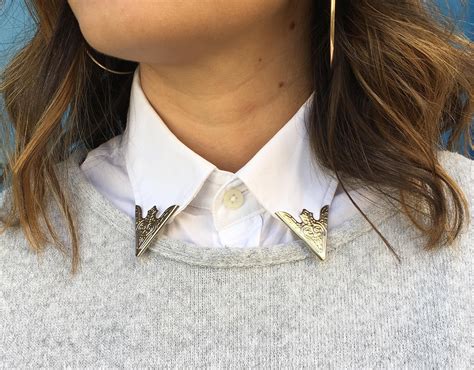 Collar Tips For Shirt Silver Collar Tips Diy Malicieuse