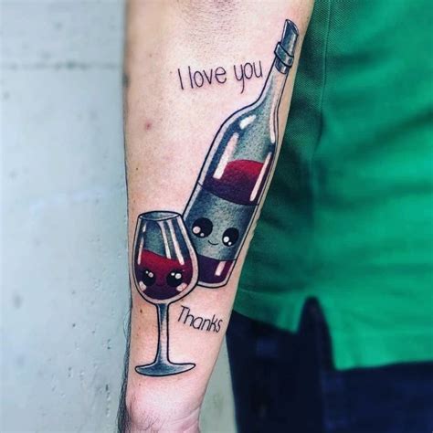 Tatuajes De Vino Simboliza Tu Amor Por Esta Bebida