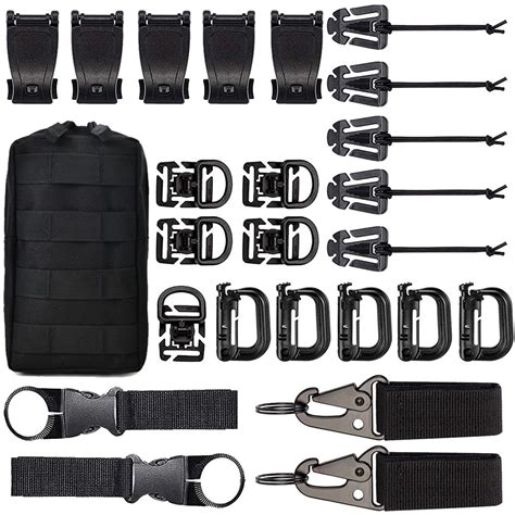 Molle Accessories Kit Attachment D Ring Grimloc Locking Gear Clip