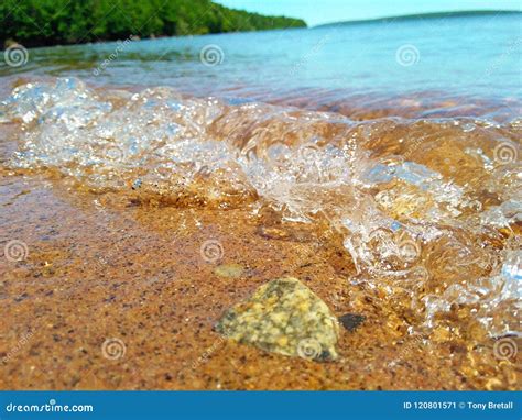 small wave stock image image  pebbles beautiful