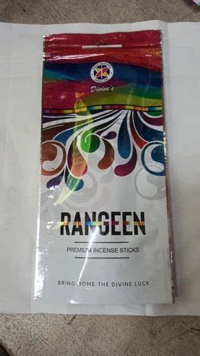 Charcoal And Bamboo Divine S Rangeen Premium Incense Stick 20 At Rs 36