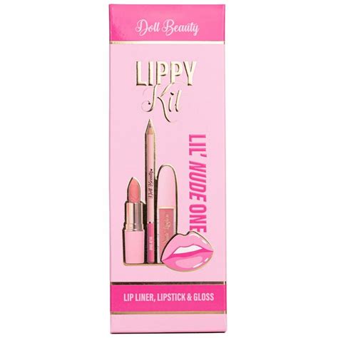 Doll Beauty Lippy Kit Nude Worth LOOKFANTASTIC Nude Gloss Lippies Beauty Kit