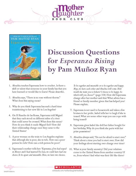 Esperanza Rising Lesson Plans