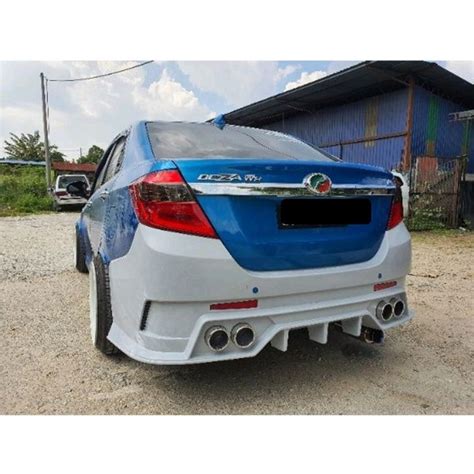 Perodua Bezza Advanced GT Rear Bumper Fiber Lazada