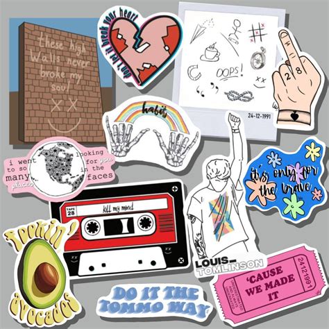 Louis Tomlinson Stickers Etsy UK