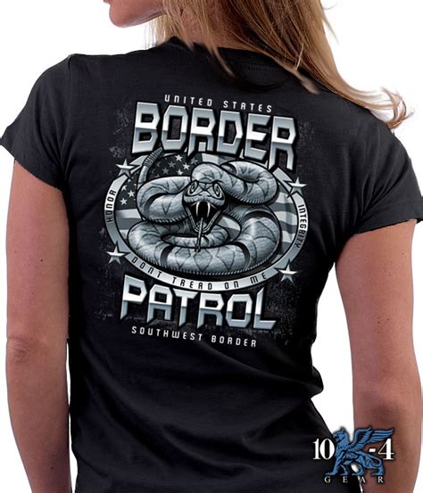 US Border Patrol Don't Tread On Me Ladies Shirt from 10-4 Gear.Com