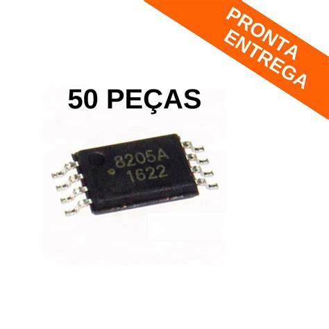 Kit 50 peças Circuito Integrado FS8205A SOP 8 SMD 8205A Circuitos