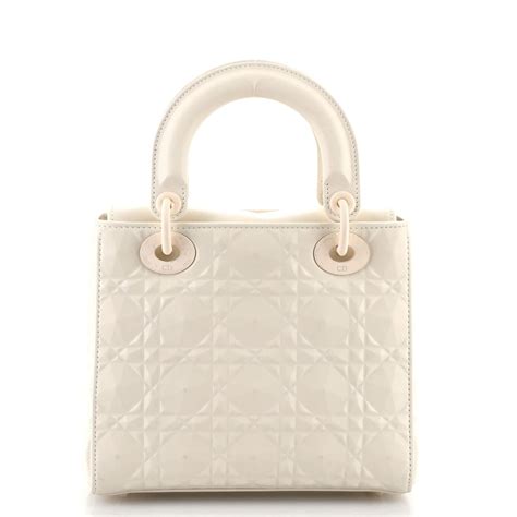 Christian Dior My Abcdior Lady Dior Bag Diamond Motif Cannage Calfskin