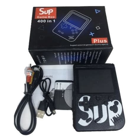 Mini Game Portatil Jogos Internos Sup Box Preto Sem Controle No