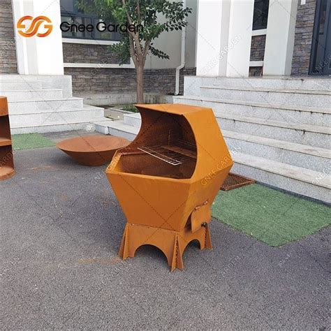 China Outdoor Rust Corten Steel Bbq Grills Bbq Grills Manufacturers