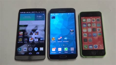 Lg G Vs Samsung Galaxy S Vs Apple Iphone C Fliptroniks Youtube