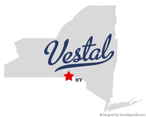 Map of Vestal, NY, New York