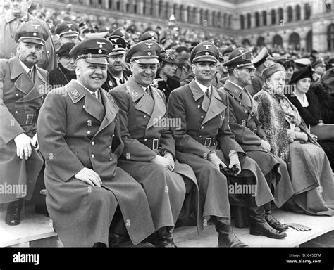 Guests at the parade for the Hitler's birthday, 1939 Stock Photo - Alamy