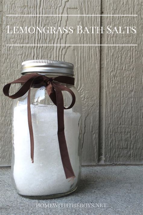 Homemade Lemongrass Bath Salts Home With The Boys