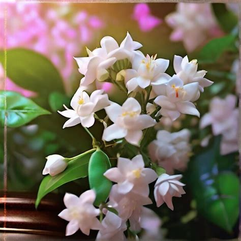 Premium Photo | Beautiful white Jasmine flowers