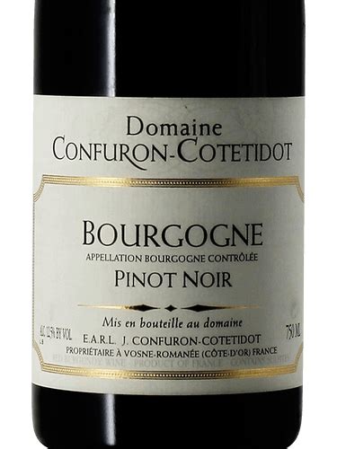 Domaine Confuron Cotetidot Pinot Noir Bourgogne Vivino US